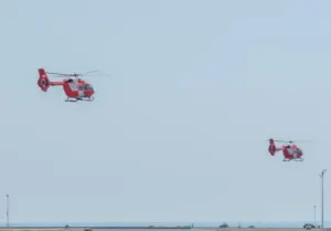 Helicópteros de la Germandería Real de Marruecos en Alicante. JUAN PEÑA